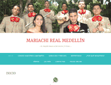 Tablet Screenshot of mariachis-medellin.com